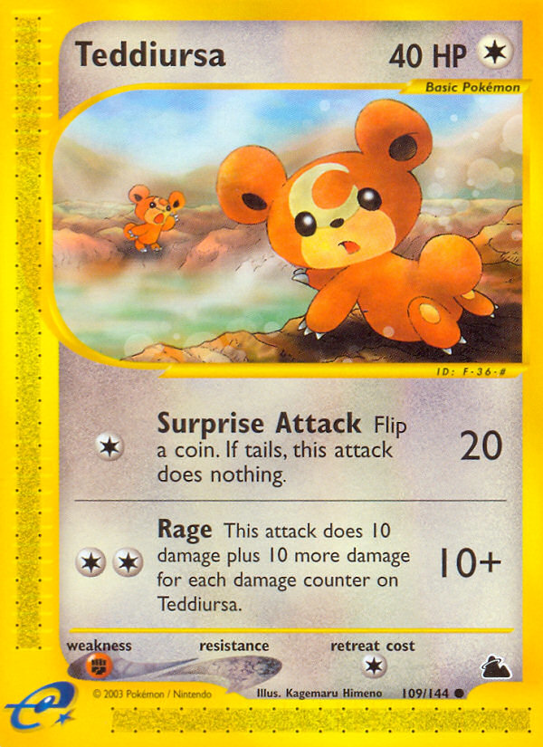 Teddiursa (109/144) [Skyridge] | Good Games North