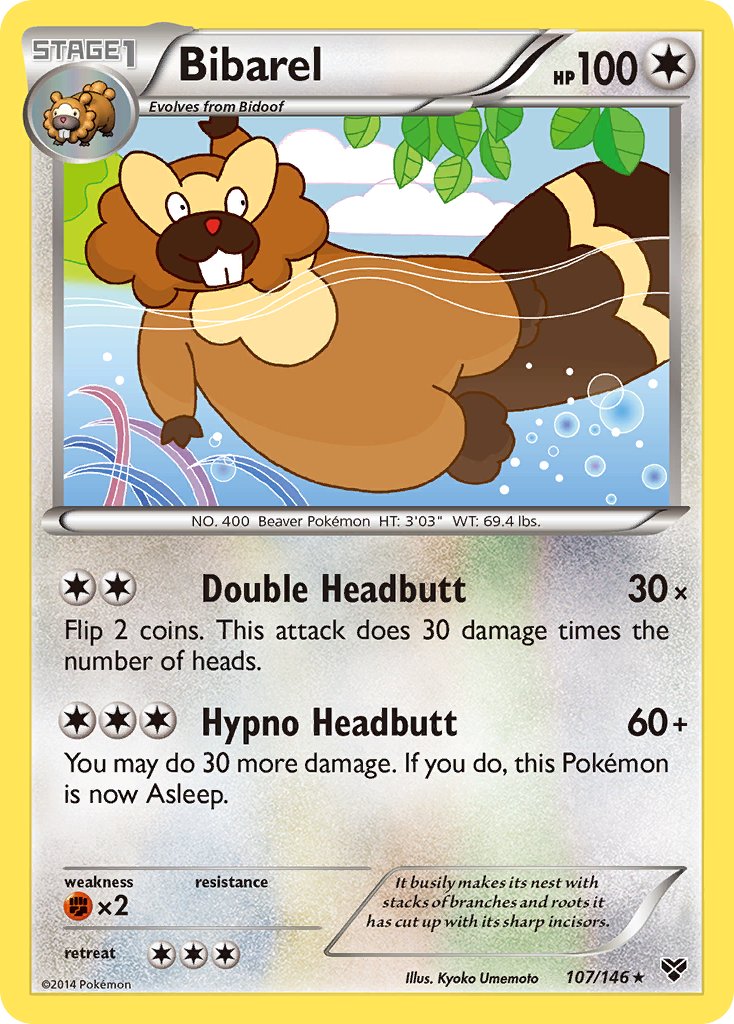 Bibarel (107/146) [XY: Base Set] | Good Games North