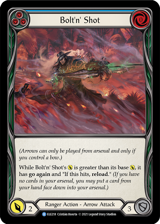 Bolt'n' Shot (Blue) [ELE218] (Tales of Aria)  1st Edition Rainbow Foil | Good Games North