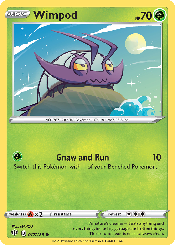 Wimpod (017/189) [Sword & Shield: Darkness Ablaze] | Good Games North