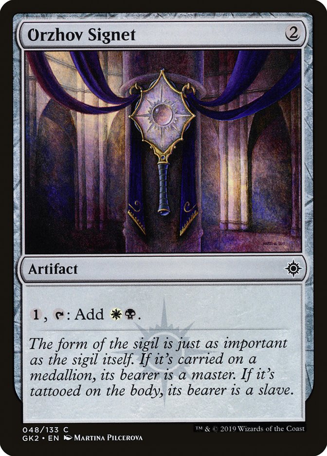 Orzhov Signet [Ravnica Allegiance Guild Kit] | Good Games North