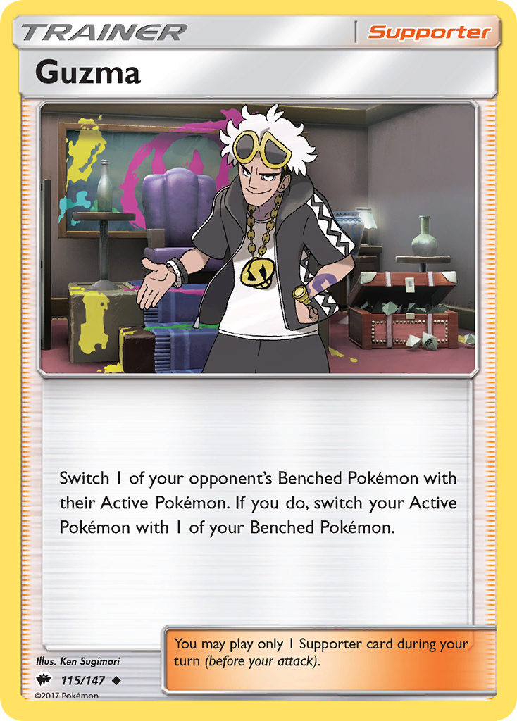 Guzma (115/147) [Sun & Moon: Burning Shadows] | Good Games North