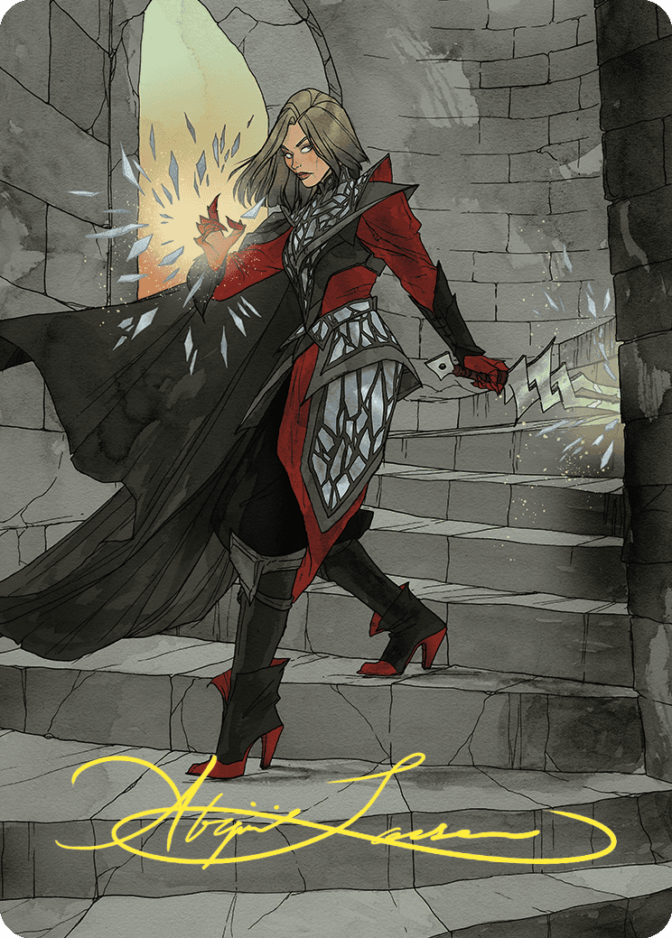 Rowan, Scion of War Art Card (59/81) (Gold-Stamped Signature) [Wilds of Eldraine Art Series] | Good Games North