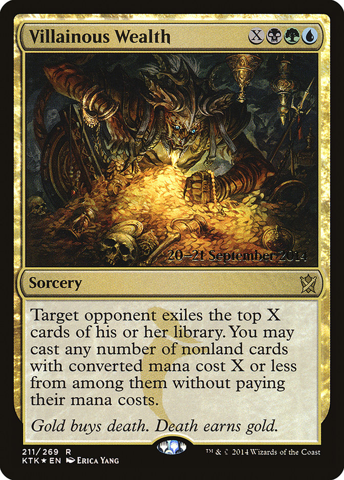 Villainous Wealth  [Khans of Tarkir Prerelease Promos] | Good Games North