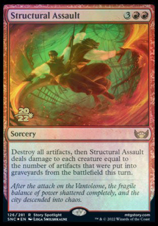 Structural Assault [Streets of New Capenna Prerelease Promos] | Good Games North