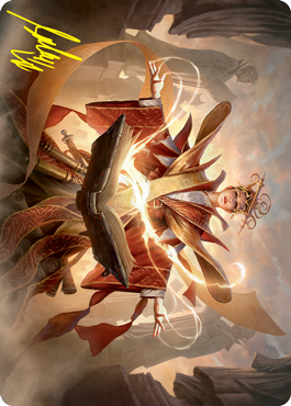 Augusta, Dean of Order Art Card (Gold-Stamped Signature) [Strixhaven: School of Mages Art Series] | Good Games North