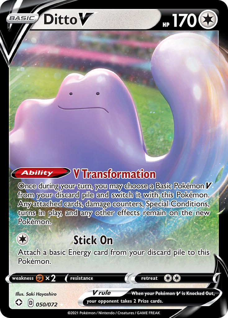 Ditto V (050/072) [Sword & Shield: Shining Fates] | Good Games North