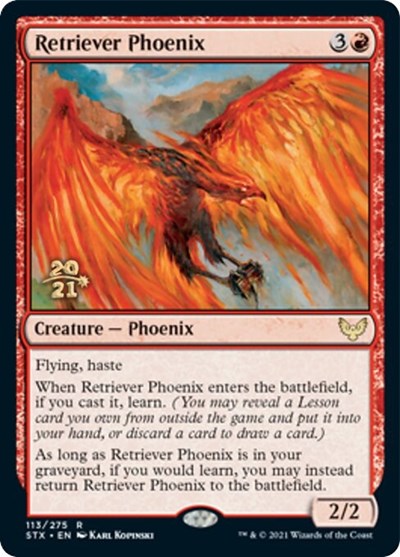 Retriever Phoenix [Strixhaven: School of Mages Prerelease Promos] | Good Games North