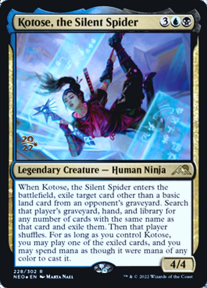 Kotose, the Silent Spider [Kamigawa: Neon Dynasty Prerelease Promos] | Good Games North