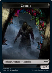 Zombie (008) // Treasure Double-sided Token [Innistrad: Crimson Vow Tokens] | Good Games North
