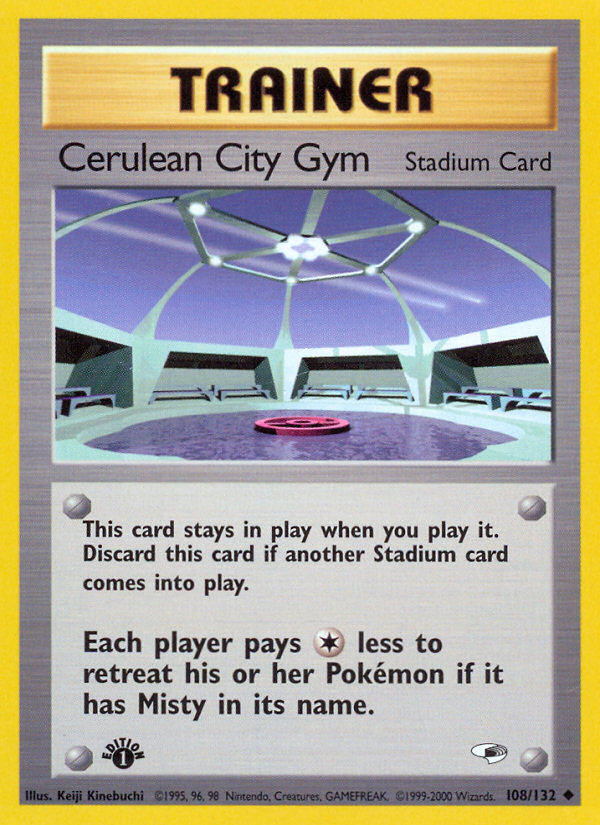 Cerulean City Gym (108/132) [Gym Heroes 1st Edition] | Good Games North