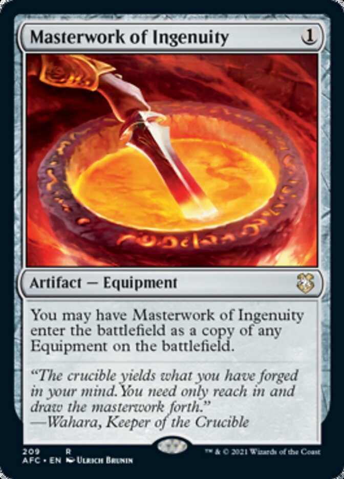 Masterwork of Ingenuity [Dungeons & Dragons: Adventures in the Forgotten Realms Commander] | Good Games North