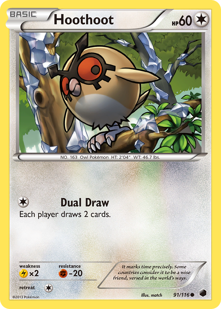 Hoothoot (91/116) [Black & White: Plasma Freeze] | Good Games North