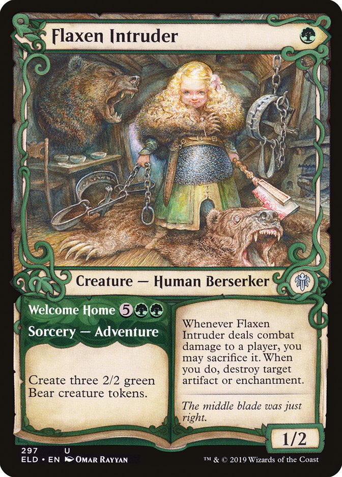 Flaxen Intruder // Welcome Home (Showcase) [Throne of Eldraine] | Good Games North