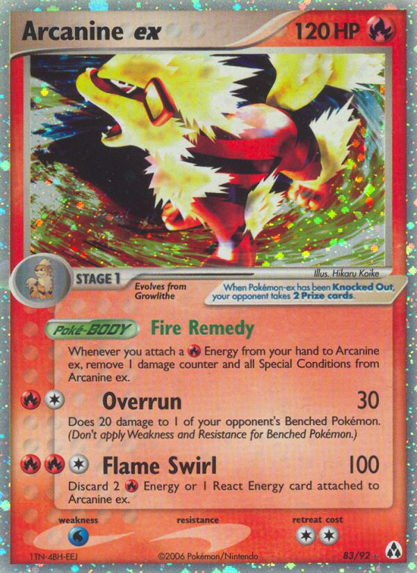 Arcanine ex (83/92) [EX: Legend Maker] | Good Games North