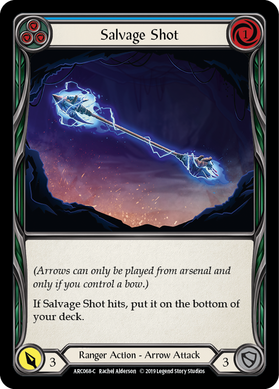 Salvage Shot (Blue) [ARC068-C] 1st Edition Rainbow Foil | Good Games North