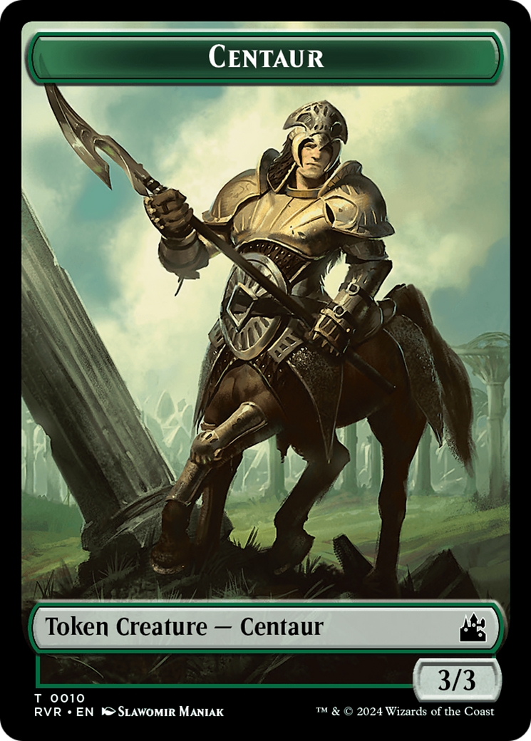 Goblin (0008) // Centaur Double-Sided Token [Ravnica Remastered Tokens] | Good Games North