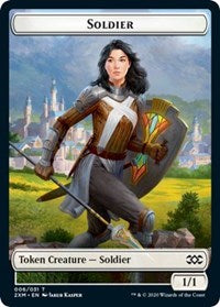 Soldier // Squirrel Double-sided Token [Double Masters Tokens] | Good Games North