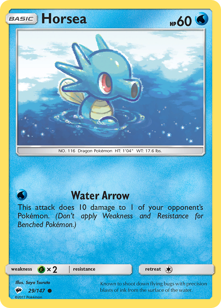 Horsea (29/147) [Sun & Moon: Burning Shadows] | Good Games North