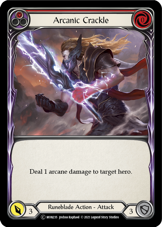 Arcanic Crackle (Red) [U-MON235] Unlimited Normal | Good Games North