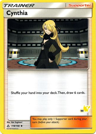 Cynthia (119/156) (Pikachu Stamp #50) [Battle Academy 2020] | Good Games North