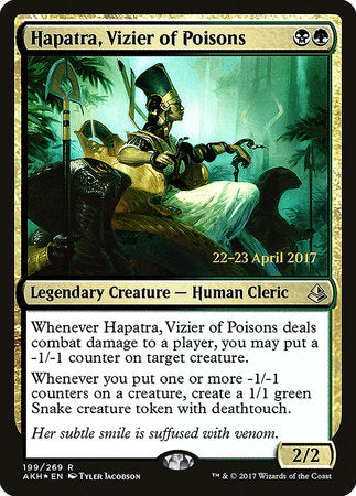 Hapatra, Vizier of Poisons [Amonkhet Promos] | Good Games North