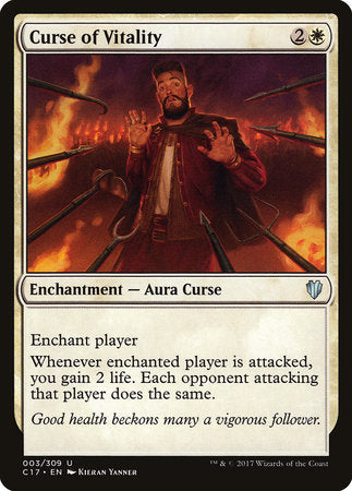 Curse of Vitality [Commander 2017] | Good Games North