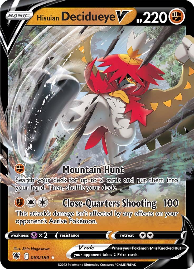 Hisuian Decidueye V (083/189) [Sword & Shield: Astral Radiance] | Good Games North
