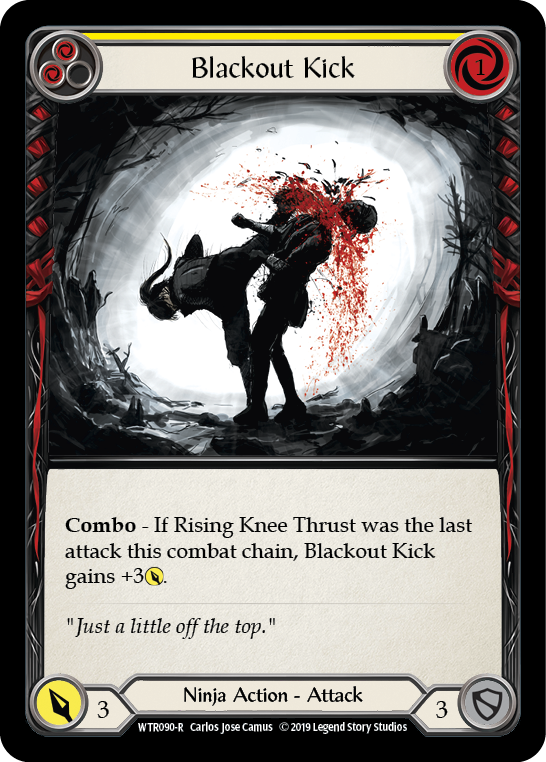 Blackout Kick (Yellow) [WTR090-R] Alpha Print Normal | Good Games North