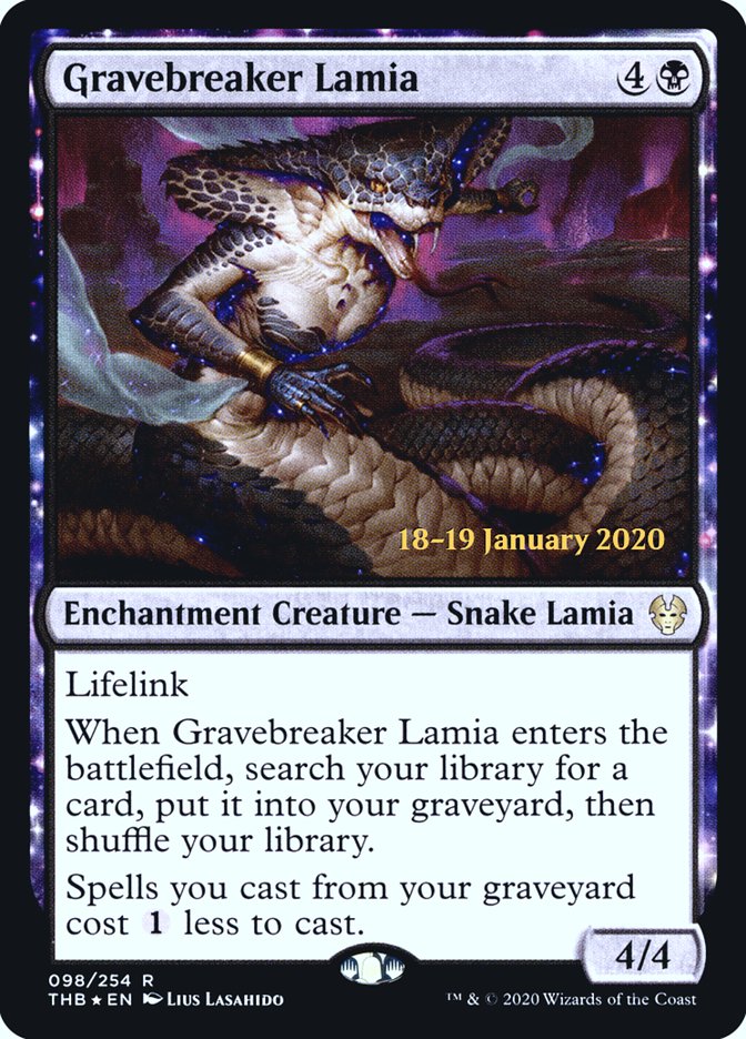 Gravebreaker Lamia [Theros Beyond Death Prerelease Promos] | Good Games North