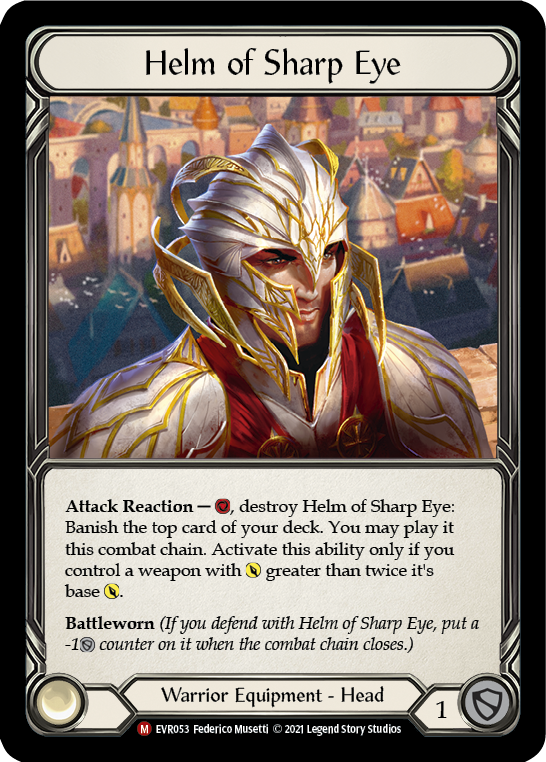 Helm of Sharp Eye [EVR053] (Everfest)  1st Edition Cold Foil | Good Games North