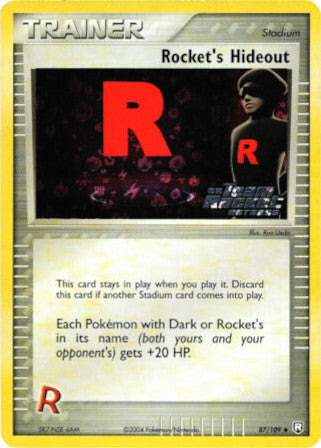 Rocket's Hideout (87/109) (Stamped) [EX: Team Rocket Returns] | Good Games North