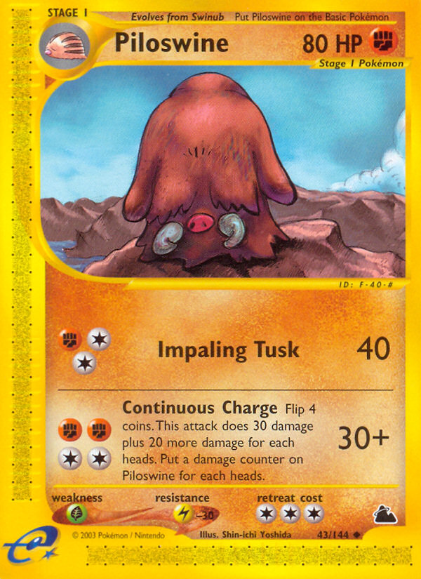 Piloswine (43/144) [Skyridge] | Good Games North