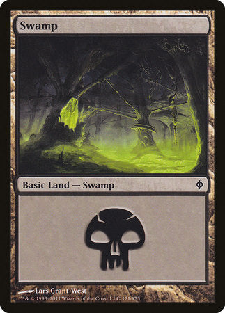 Swamp (171) [New Phyrexia] | Good Games North