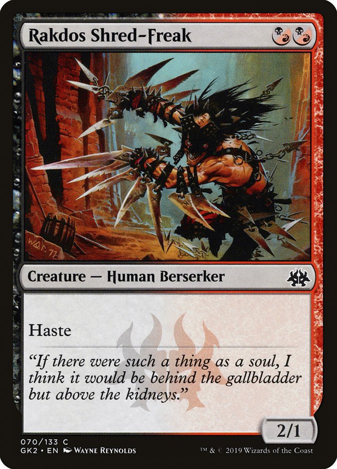 Rakdos Shred-Freak [Ravnica Allegiance Guild Kit] | Good Games North
