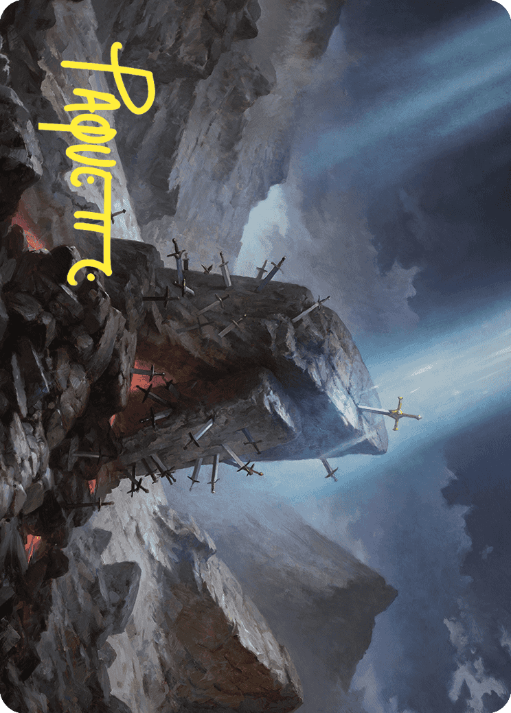 The Irencrag Art Card (Gold-Stamped Signature) [Wilds of Eldraine Art Series] | Good Games North