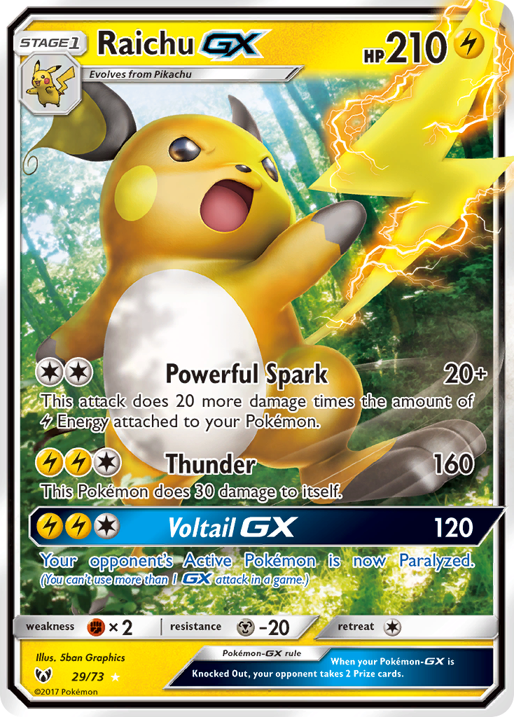 Raichu GX (29/73) [Sun & Moon: Shining Legends] | Good Games North