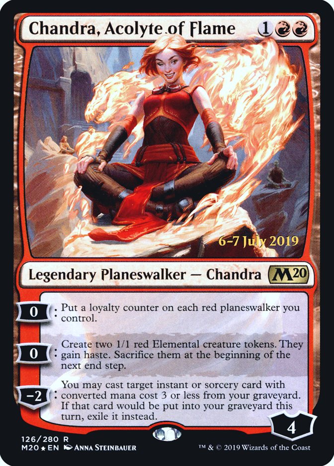 Chandra, Acolyte of Flame  [Core Set 2020 Prerelease Promos] | Good Games North