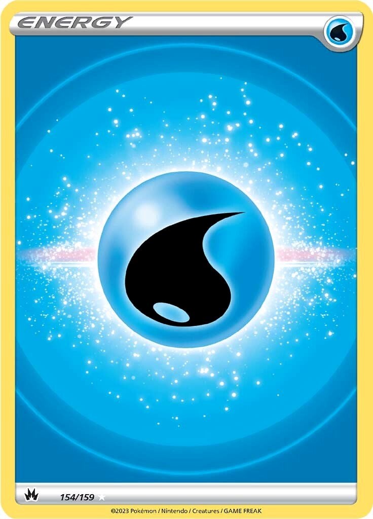 Water Energy (154/159) (Texture Full Art) [Sword & Shield: Crown Zenith] | Good Games North