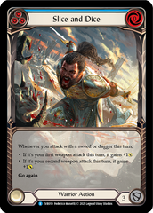 Slice and Dice (Blue) [EVR059] (Everfest)  1st Edition Extended Art Rainbow Foil | Good Games North
