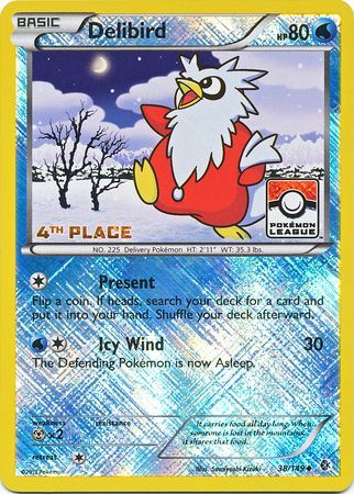 Delibird (38/149) (League Promo 4th Place) [Black & White: Boundaries Crossed] | Good Games North