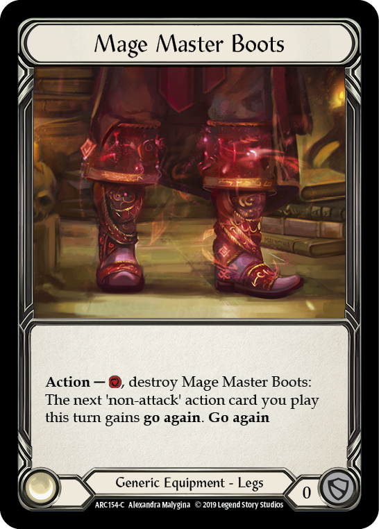 Mage Master Boots [ARC154-C] 1st Edition Normal | Good Games North