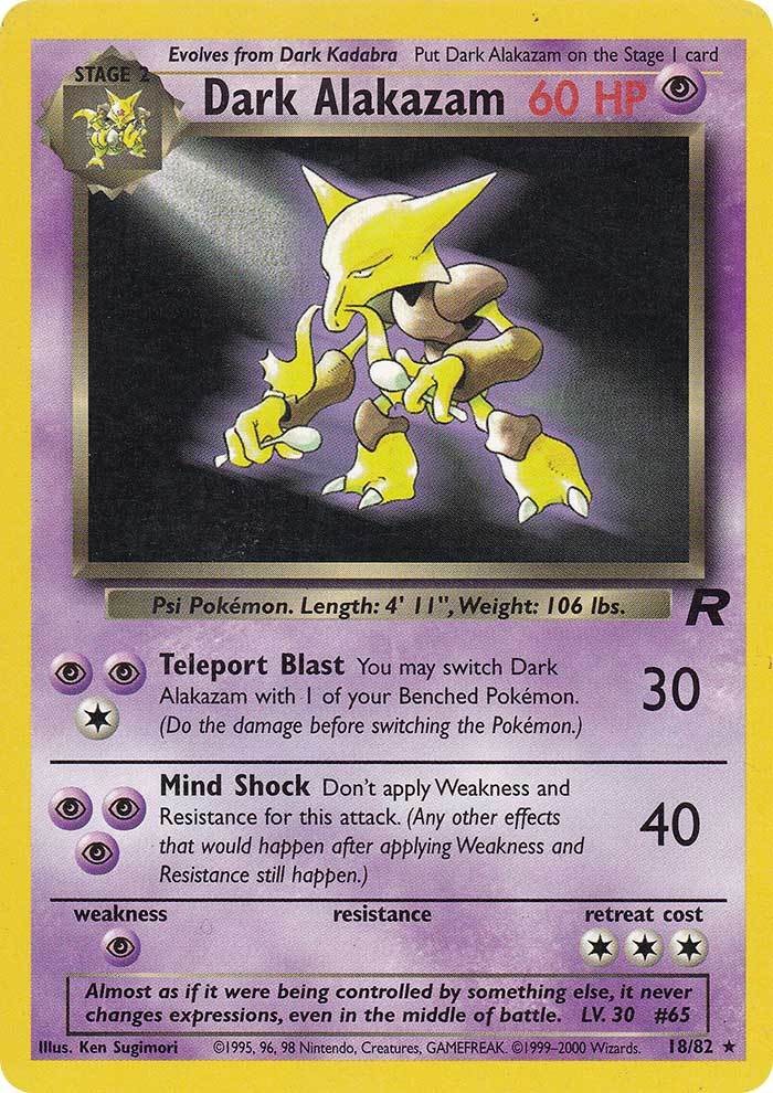 Dark Alakazam (18/82) [Team Rocket Unlimited] | Good Games North