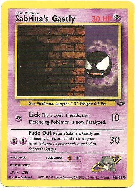 Sabrina's Gastly (96/132) [Gym Challenge Unlimited] | Good Games North