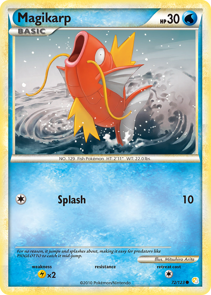Magikarp (72/123) [HeartGold & SoulSilver: Base Set] | Good Games North