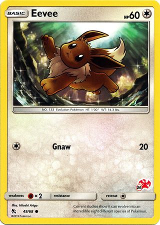 Eevee (49/68) (Charizard Stamp #26) [Battle Academy 2020] | Good Games North