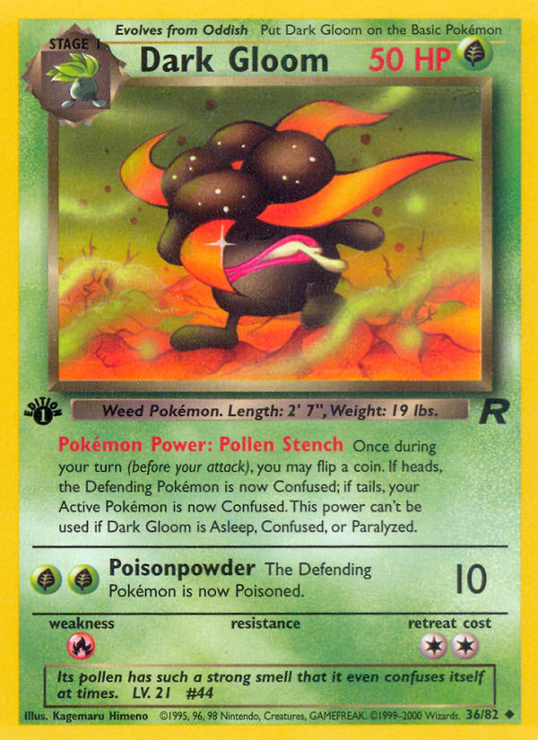 Dark Gloom (36/82) [Team Rocket 1st Edition] | Good Games North