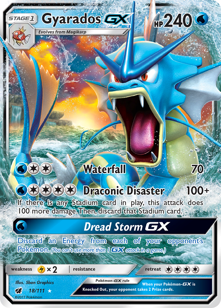Gyarados GX (18/111) [Sun & Moon: Crimson Invasion] | Good Games North