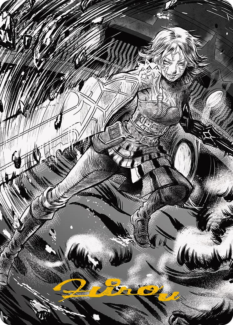 Nahiri, the Unforgiving 2 Art Card (Gold-Stamped Signature) [Phyrexia: All Will Be One Art Series] | Good Games North