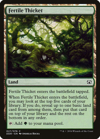 Fertile Thicket [Duel Decks: Nissa vs. Ob Nixilis] | Good Games North